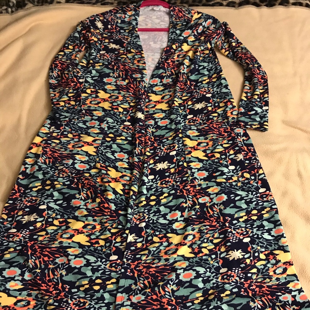 LuLaRoe - Sarah Duster Cardigan - Spring Floral XS